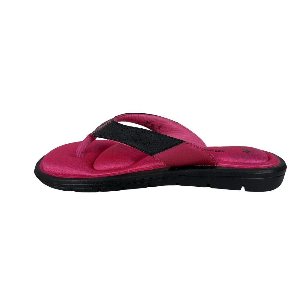 Nike Sandals Comfort Footbed Women Size 8 Pink Black Thong Flip Flop 354925 012 - Picture 4 of 9